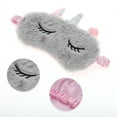 thumbnail image 3 of Unique Bargains Soft Cartoon Sleep Mask Eye Shade Cover for Rest Gray, 3 of 6