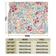 thumbnail image 3 of KLL Fleece Blanket Plush Throw Blanket Trendy Floral Design ,Soft Fuzzy Cozy Flannel Blanket for Couch Sofa Bed.(50"x40" ), 3 of 7