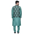 thumbnail image 3 of Atasi Traditional Mens Dupion Silk Kurta Pajama Set With Nehru Jacket Men Wear, 3 of 3