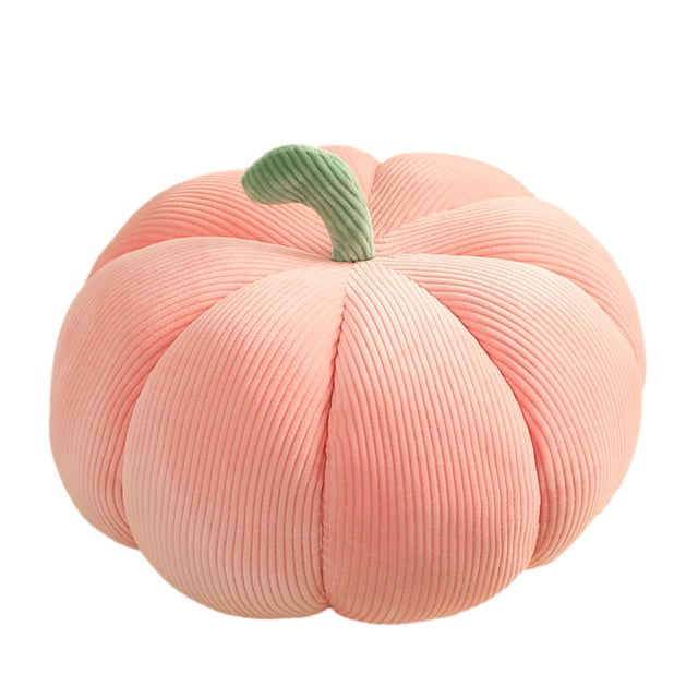 Almohadas de Tirado de Otoño Almohadas Decorativas en Forma de Calabaza Lindo Cojín para la Decoración de Otoño, Algodón Polipropileno Suave 18x8cm Marrón Regalo de Fiesta de Oficina en el Hogar