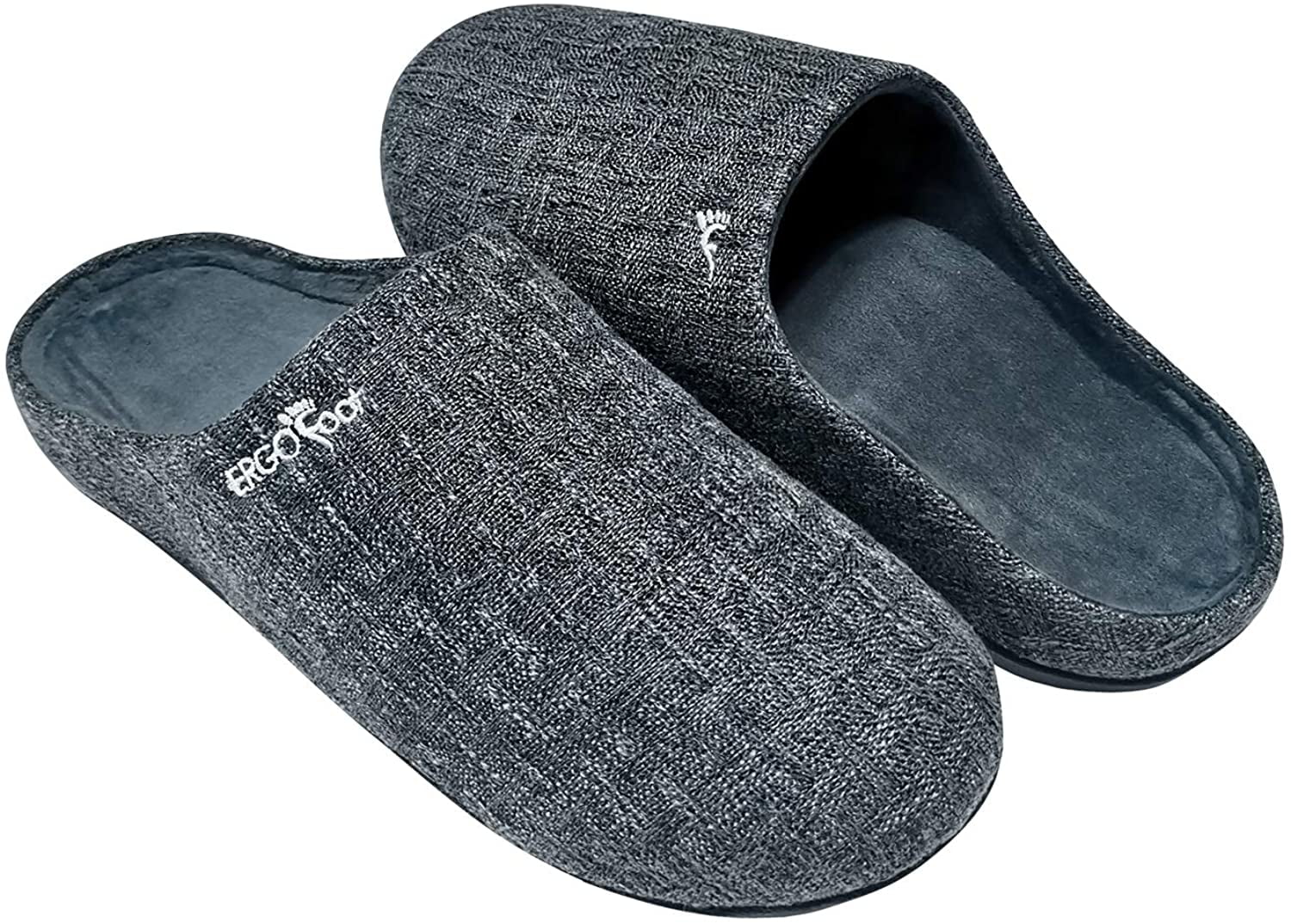 FOOTHUGS Womens Slippers Memory Foam Plantar Fasciitis Ladies Slippers Breathable Arch Support Slippers For Women Regular & Wide Fit