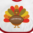 thumbnail image 4 of Inktastic Thanksgiving Day Turkey Football Fan Boys or Girls Baby Bib, 4 of 4