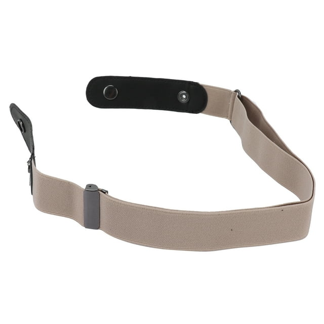 Elastic Belt, Waist Belt Adjustable For Clothes Windbreakers, Sweaters For Women For Pants Jeans For Men Khaki Buckle