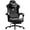 Black, variant on Dowinx Gaming Chair with Heated Massage Lumbar Support,Big and Tall Fabric Gaming Chairs for Adults with Footrest, Ergonomic Computer Game Chair with Poket Spring Cushions, 350lbs, Black