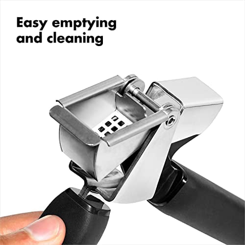 OXO Good Grips Garlic Press - Stainless Steel, Manual - Black — Residential Use, Standard Application