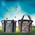 thumbnail image 3 of Multi Purpose Bicycle Basket Folding Removable Handlebar Metal Aluminum Frame Basket, 3 of 5
