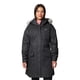 thumbnail image 1 of Chaqueta Columbia Suttle Mountain, larga, negra, XXL, para mujer, 1 of 7