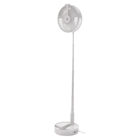 

Folding Pedestal Stand Fan Mini Telescopic Fan USB Rechargeable Table Floor Fan Plastic
