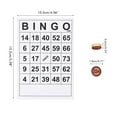 thumbnail image 3 of Juego de bingo de madera vintage con 40 tarjetas de números de bingo y 75 juegos de mesa familiares de ajedrez DIY para adultos y niños, 3 of 8