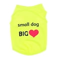 thumbnail image 1 of Reheyre Summer Cute Small Dog Big Heart Print Dog Puppy Doggie Vest Pet Clothes Costume, 1 of 8