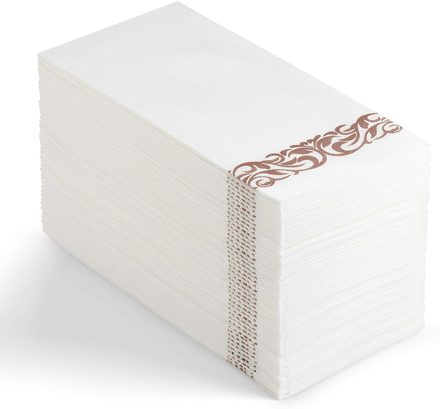 100 Disposable Guest Towels Soft And, Decorative Disposable Hand Towels For Bathroom