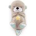 thumbnail image 1 of Máquina de sonido de peluche portátil Fisher-Price Baby Toy Soothe 'n Snuggle Otter con luces musicales y movimiento de respiración para recién nacidos de 0 meses en adelante, 1 of 5