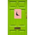 thumbnail image 2 of Carolines Treasures BB7945DS1216 English Carrier Pigeon Pink Check Wall or Door Hanging Prints, 2 of 2
