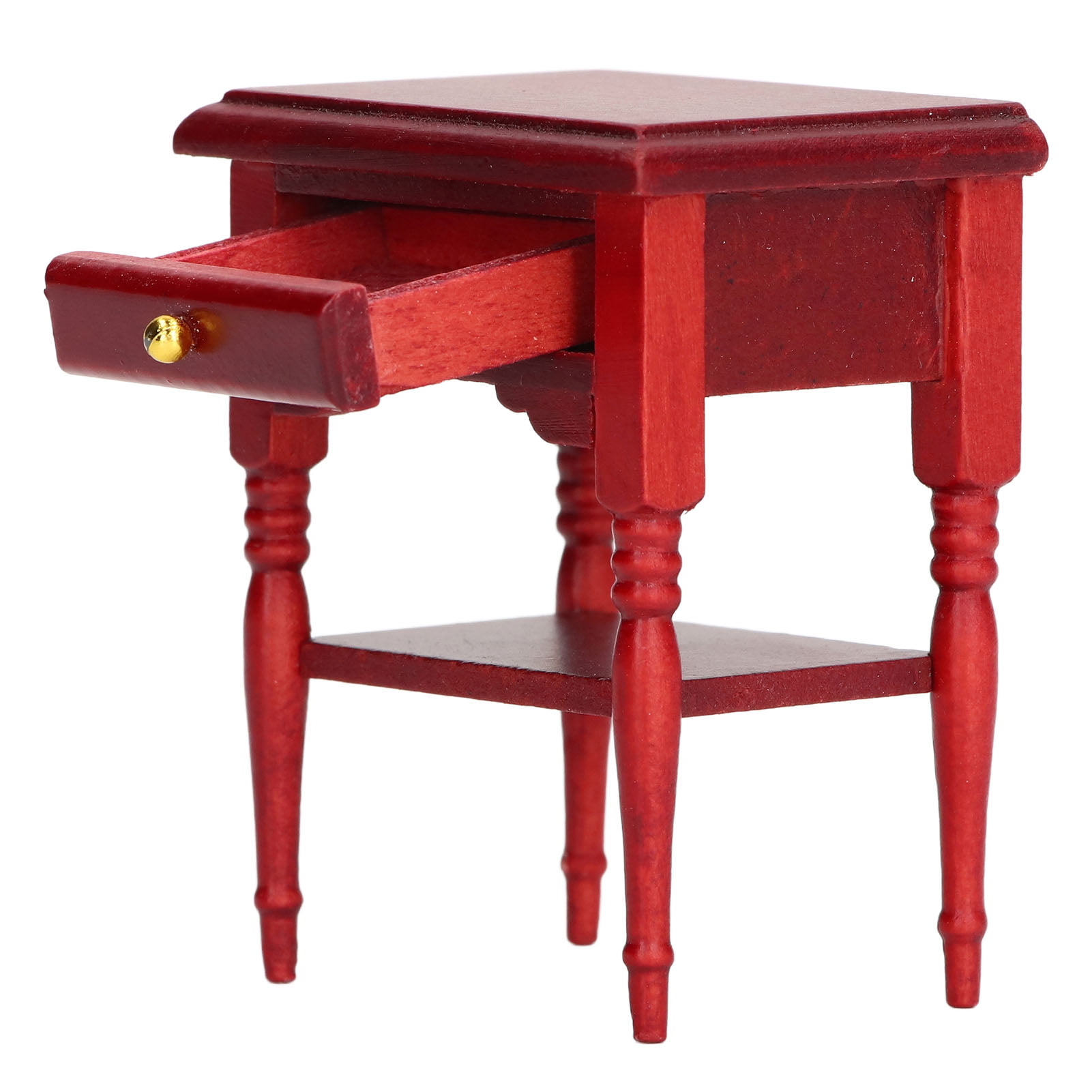 For Table Furniture 1:12 Miniature Bedside Nightstand Toy Doll House Bedroom 