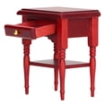thumbnail image 3 of Spptty Table de Chevet Miniature pour Maison de Poupée, Table de Chevet en Bois Miniature Accessoires de Meubles Couleur Acajou, Meubles de Maison de Poupée, 3 of 8