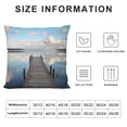 thumbnail image 5 of Chilfamy Clouds Lake Dock Pillow Covers for Couch Sofa Indoor Outdoor Aesthetic Decorative 1PC 24x24in, 5 of 5