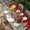 Red Green White Brown, variant on Black Christmas Table Cloths for 5 Foot Rectangle Tables, Snowman Xmas Snowflake Botanical Tree Patio Waterproof Elastic Fitted Tablecloths, Washable Rectangular Table Cover for Camping