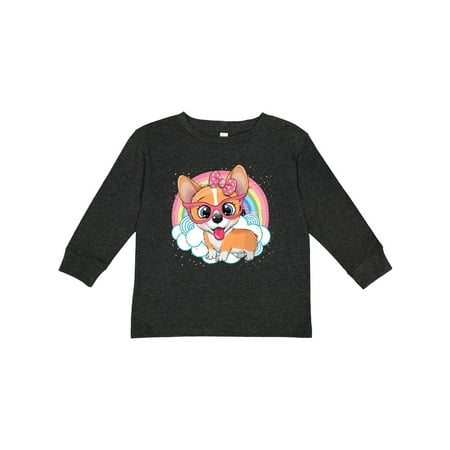 

Inktastic Corgi Gifts Dog Lover Gift Toddler Toddler Girl Long Sleeve T-Shirt