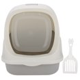 thumbnail image 1 of Full Enclosed Cat Litter Box,Plastic Starry Sky Gray Cat Toilet Cat Litter Box Cutting-Edge Features, 1 of 8