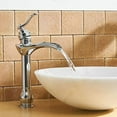 thumbnail image 4 of BWE Vessel Sink Faucet with Drain Assembly and Supply Hose Lead-Free Single-Handle Single Hole Bathroom Faucet Waterfall Lavatory Mixer Tap Polished Chrome Tall Body, 4 of 9