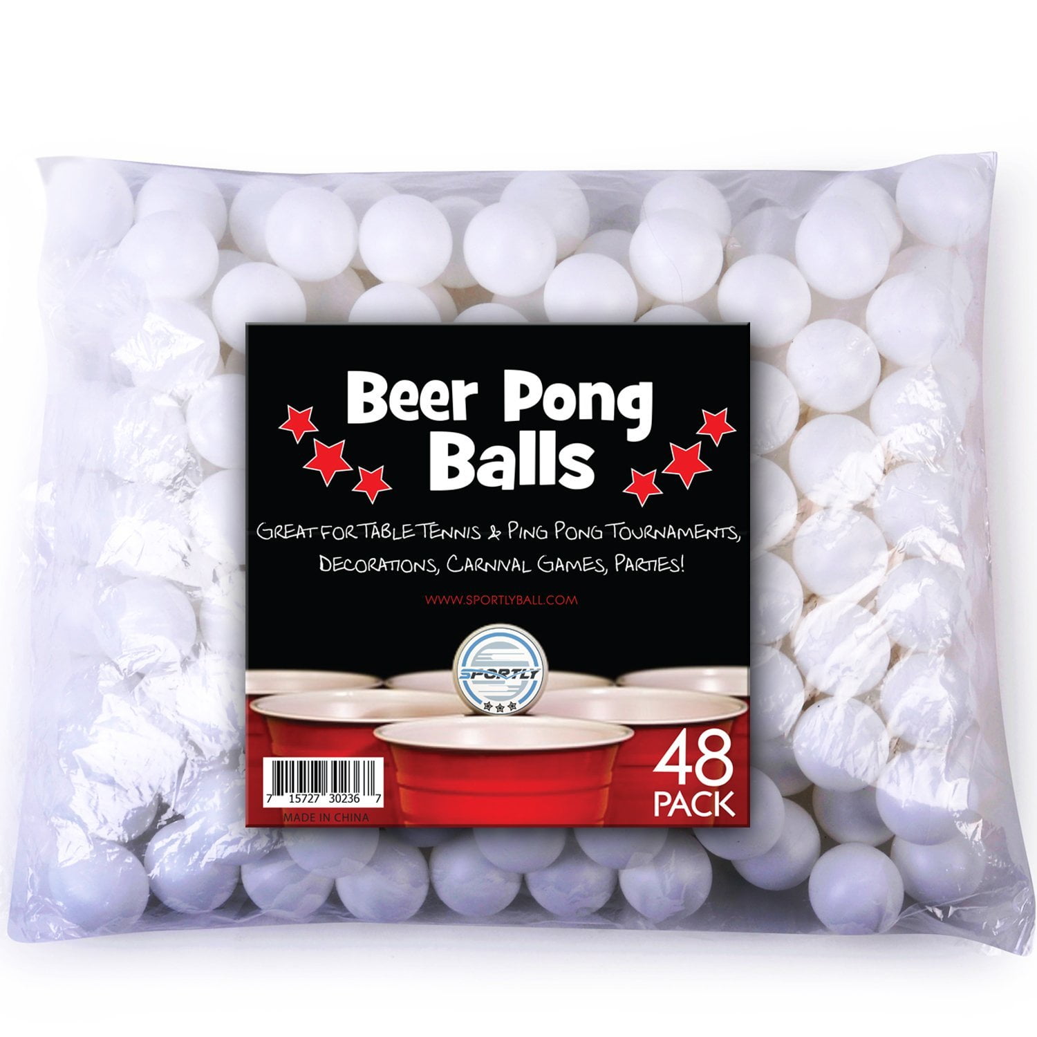 Beer Pong Balls 48 Pack 38mm Great For Table Tennis Ping