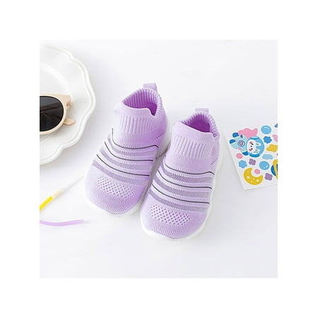 

Zodanni Kids Athletic Shoe Knit Upper Running Shoes High Top Sock Sneakers Gym Platform Trainers School Comfortable Slip On Purple 7.5C