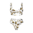 thumbnail image 4 of Rocae Funny Excavator for Bikini Set for Women Two Piece Sexy High Swimsuits Split Crossover Bikini X-Large, 4 of 9