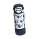 thumbnail image 2 of Botella de agua aislada para niños, botella para beber de acero inoxidable, bonita, con , taza de agua aislada para deportes de verano, camping Cachorro negro, 2 of 8