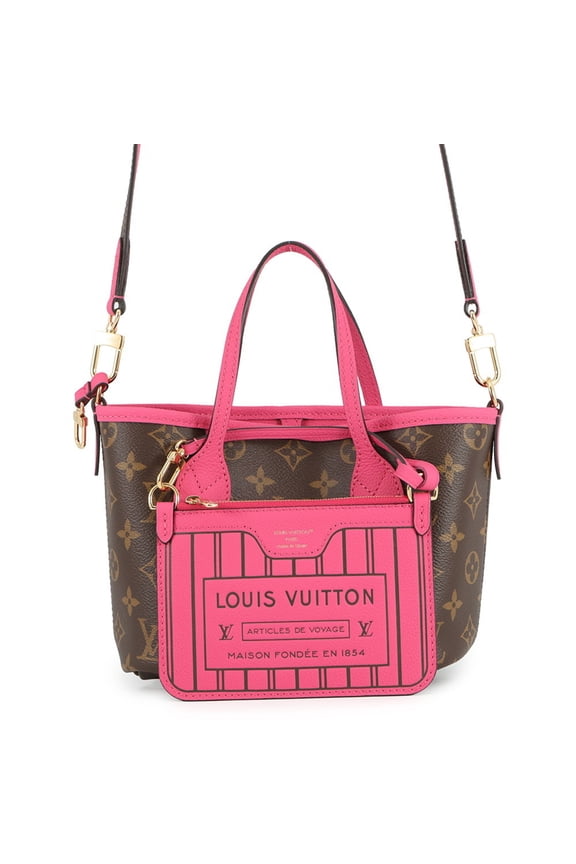 Pre-Owned Louis Vuitton Monogram Neverfull Inside Out Tote Bag BB M12109, 2-way...