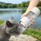 thumbnail image 5 of Vaso de agua portátil para mascotas para exteriores: botella de viaje plegable para perros con bandeja para beber que evita que se moje la boca, ideal para paseos, excursiones y viajes en coche., 5 of 6