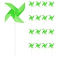 thumbnail image 1 of Unique Bargains 25pcs Windmills for the Yard Garden 15 Inch x 7.5 Inch 4 Leaves, Green, 1 of 6