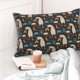 thumbnail image 4 of Fotbe Cute Alpaca Funda de Almohada Decorativa Estilo Occidental, Lujo en Algodón, Fundas para Almohadas King, Cojín Estampado para Decoración del Hogar-14"x20", 4 of 6
