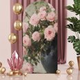 Arch Backdrop 6.6 Ft, Pink Spring Floral Spandex Stretch Fitted Arch ...