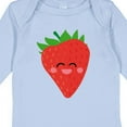 thumbnail image 4 of Inktastic Strawberry Kawaii Boys or Girls Long Sleeve Baby Bodysuit, 4 of 5
