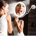 thumbnail image 3 of Flexible Gooseneck Makeup Mirror with LED Light 10X Magnifying Mirror Suction Cup Bright Diffused Light and 360 Degree, 3 of 4