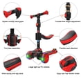 thumbnail image 5 of Allek 2-in-1 Kick Scooter D01 with Removable Seat and Thick Wide Kickboard for Boys Girls 2-10 (Dual Color Red/Black), 5 of 7