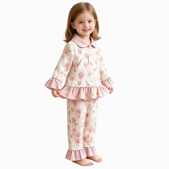 YDFCWXW Toddler Girl Clothes Winter Spring, Tunic Shirt Ruffle Pants, 2 Set, Gift, Pototshoot Daily (Red, 3-4 Years)