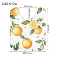thumbnail image 5 of Yayeee Bath Rug for Bathroom Floor Non Slip Rectangle Fluffy Soft Absorbent Mat, 16"x24", White Watercolor Oranges, 5 of 7