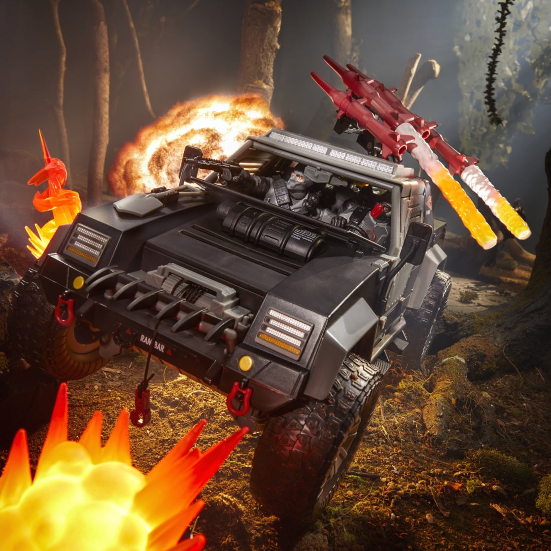G.I. Joe Classified Series #120, Cobra Night Attack 4-WD Stinger & Driver, 6” Action Figure & Vehicle