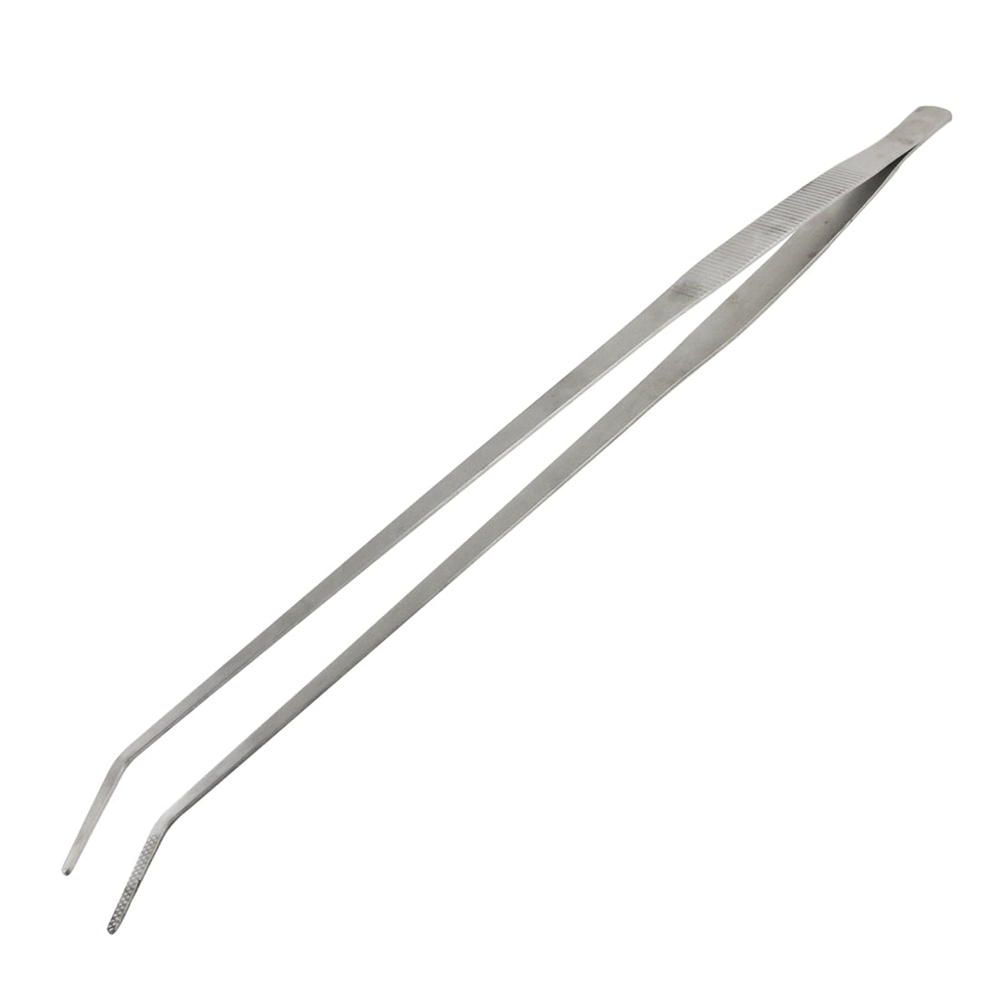 uxcell 18.6 Length Stainless Steel Curved Tweezer Clip for Fish Tank Plants