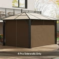thumbnail image 2 of Outsunny Rideaux de Remplacement pour Pavillon, 4 Panneaux pour Pavillon 10 Pieds x 13 Pieds, 2 of 10