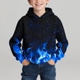 thumbnail image 2 of CYMMPU Boys Hoodies for Kids 3D Graphic Printed Hooded Sweatshirt Pullover Hoody with Pockets 6-16 Years Blue,3 Years, 2 of 7