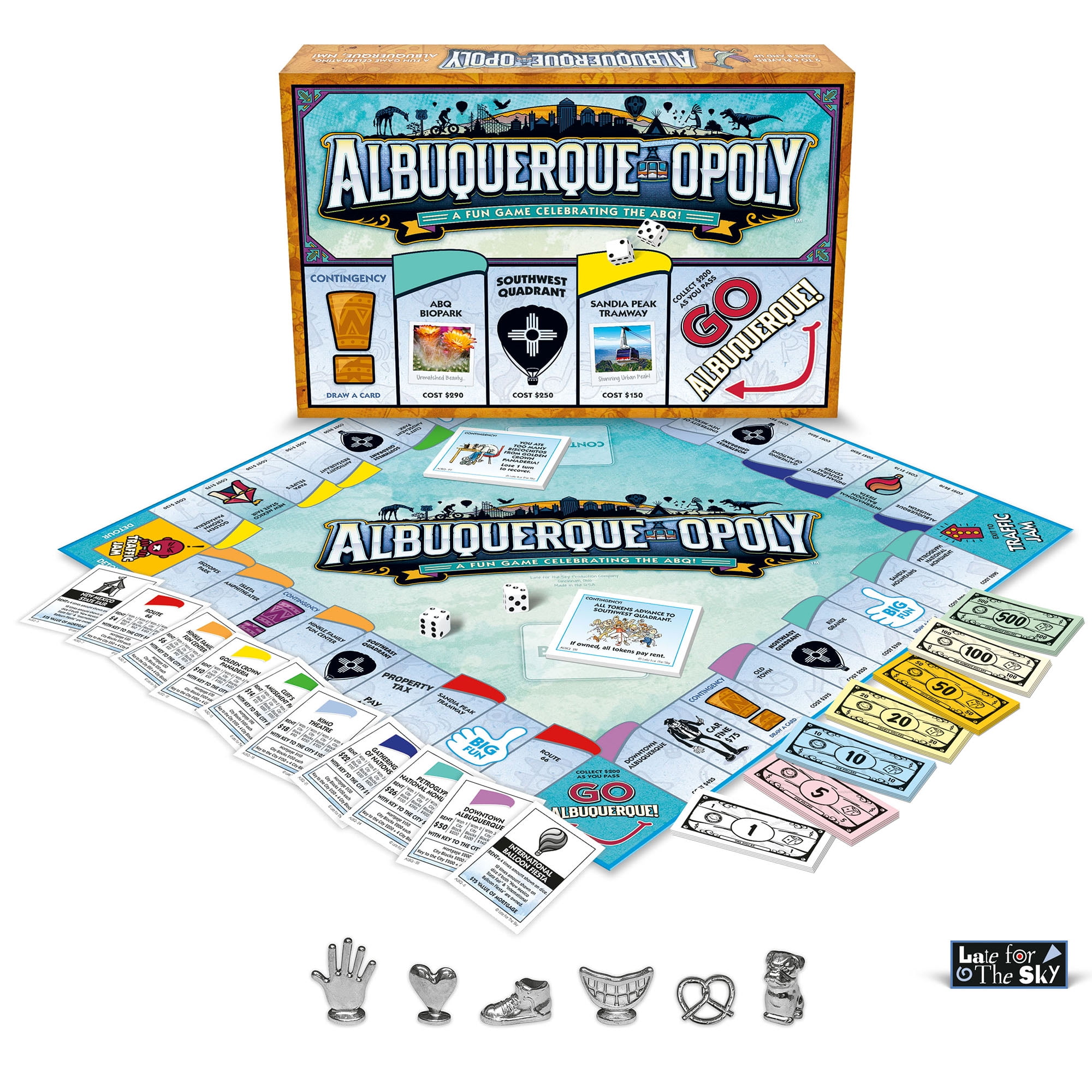 Albuquerque-Opoly City Themed Family Board Game, 2-6 Players