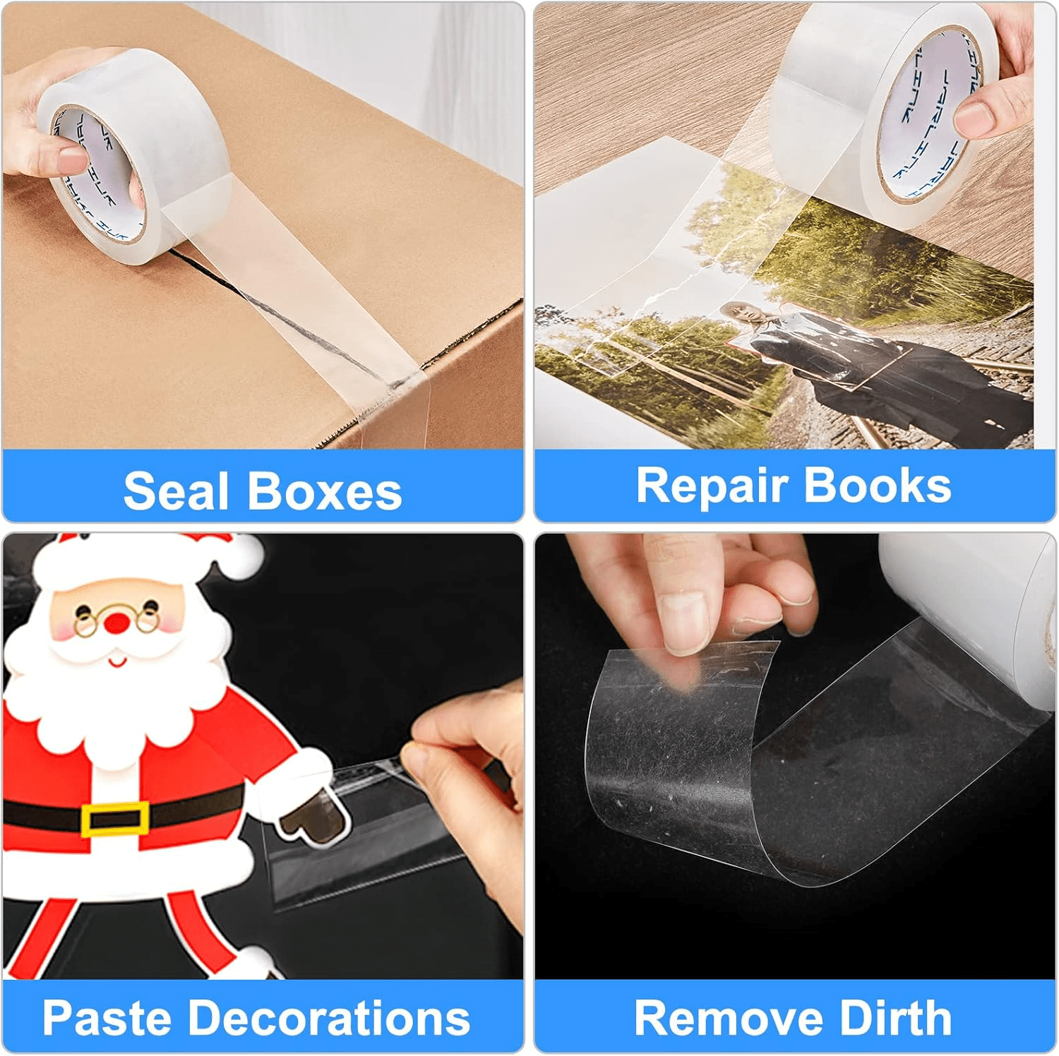 Clear Packing Tape (36 Rolls), Heavy Duty Packaging Tape for Shipping Packaging Moving RLINK Clear Packing Tape (36 Rolls), Heavy Duty Packaging Tape for Shipping Packaging Moving