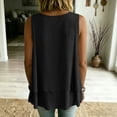 thumbnail image 6 of BTDECLAR Womens Tank Tops Double Layers Round Neck Summer Sleeveless Shirts Casual Loose Fit Lightweight Flowy Tunic Blouses Tops, 6 of 8