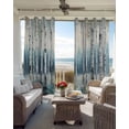 thumbnail image 4 of Spring Forest Blackout Curtains 45 Inches Long for Bedroom, Grey Tree Branch Impressionist Style Thermal Insulated Room Darkening Black Out Window Curtain Panels Grommet Drapes for Living Room, 4 of 8