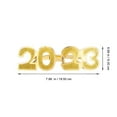 thumbnail image 2 of PTOOTP 1Pair Party Eyeglasses Decors Golden Colored Plastic New Year Costume Accessory, 2 of 6