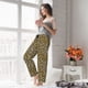 thumbnail image 5 of Balery Leopard Pantalones de pijama para mujer, pijamas ultraligeros, pantalones de estar por casa-Large, 5 of 6