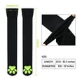 thumbnail image 4 of Littleforbig Thigh High Cosplay 3D Night-Glow Paw Pad Silicone Kitten Over The Knee Silk Stockings - Green Black, 4 of 5
