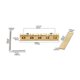 thumbnail image 3 of Height Adjustable 5 String Electric Basses Nut Brass Roller Basses Nut Replacement for Electric or Acoustics Basses, 3 of 4